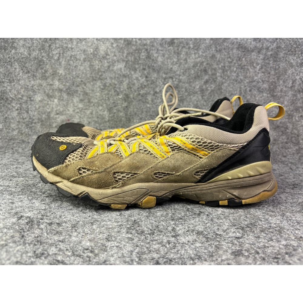 Scarpa Hiking Shoes Mens Size 11 Brown Yellow Low Top Trail Sneakers 51-6927‎